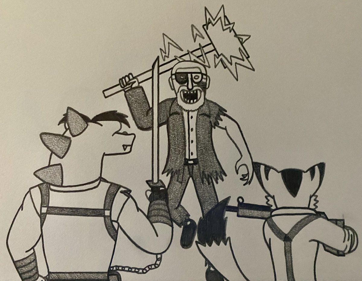 GM_LEYENDS_16's tweet photo. Remember on danny and lilac’s case 
Now blade masaki and carol campell facing george romero
Fighting to destroy element 115 

Drawing request that @MrkWzrd24 make me 

I will redraw it soon

#CuliuxAdventure
#FreedomPlanet
#CallOfduty
#Blackops1
#Villains
#CallofTheDead https://t.co/eeoqrBvSik