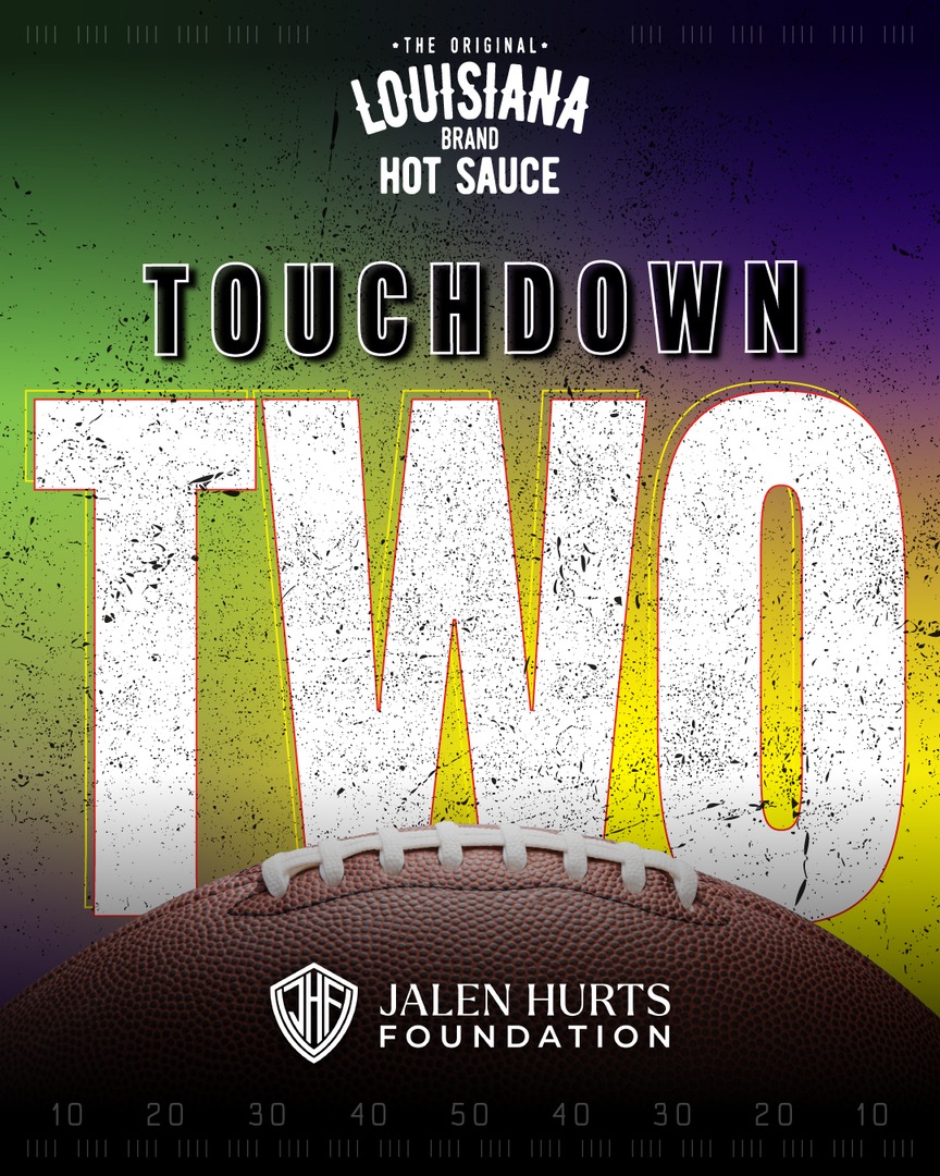 Another TD, another $5k for ACs! Keep them coming, Jalen! ​

@jalenhurtsfound #TDsForACs #KeepItCool #ThatsLouisianaHot #BayouSome