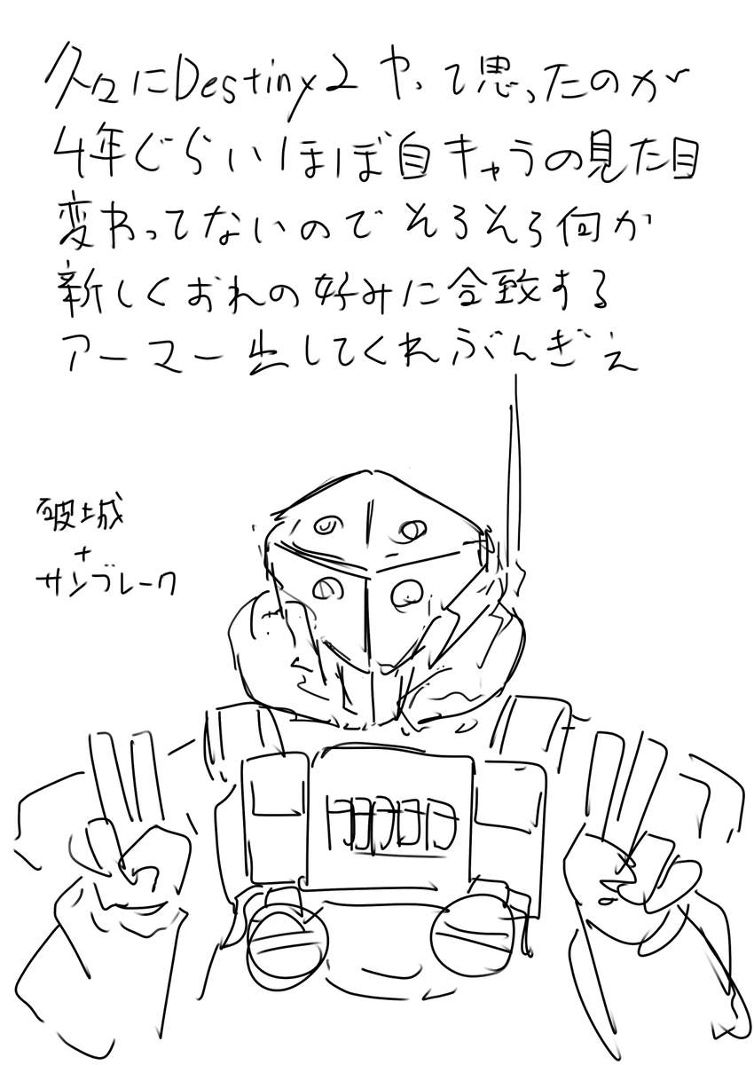 2021年のスクリーンショットでもう既にこの格好してた 