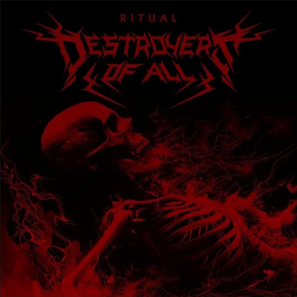 pregonermetall's tweet image. DESTROYERS OF ALL (Portugal) presenta nou single: &quot;Ritual&quot; @destroyersofal1 #DestroyersOfAll #ProgressiveDeath #GrooveMetal #Gener2025 #Portugal #NouSingle #Metall #Metal #MúsicaMetal #MetalMusic