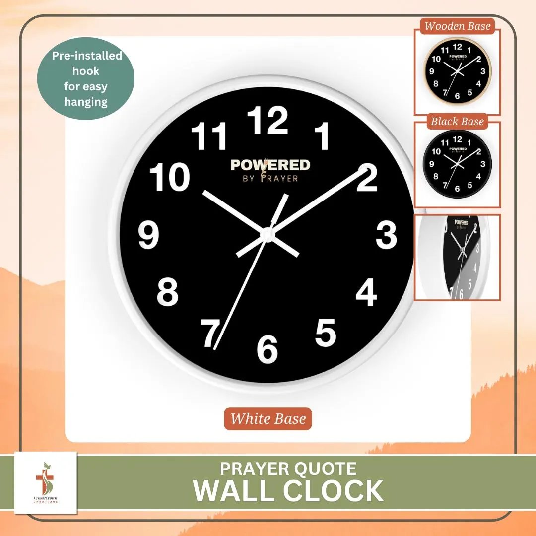Prayer Quote Wall Clock - Every Second Matters, Artful Decor,  by Cross2CrownCreations etsy.me/40K3niU via <a href="/Etsy/">Etsy</a>