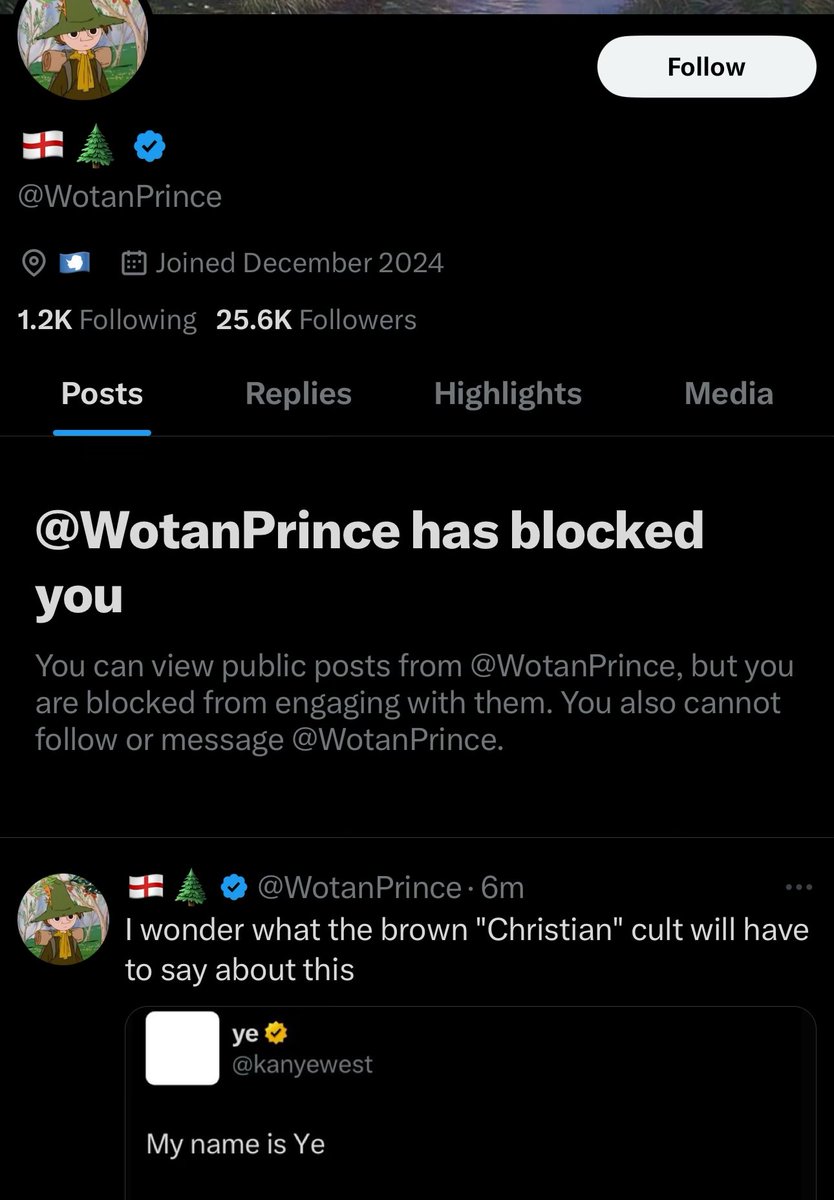 H1bdestroyer's tweet photo. Retarded larper award. Imagine his idiotic british lisp trying to say Wotan as he worships a twig https://t.co/dhbj9ufXg4