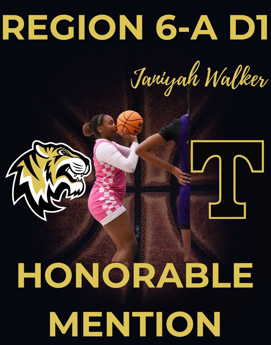 Congrats to the following Lady Tigers who were voted to the All-Region Team for Region 6-A Division 1!!! 

<a href="/MackennaNix/">Mackenna Nix</a> was selected as Region Player of the Year!!!

<a href="/anah_howell/">Anah Howell</a> &amp; <a href="/janiyahwalker04/">Janiyah Walker</a> were voted honorable mentions!!! 

Congrats girls!!! 🐅🏀

<a href="/KyleSandy355/">Kyle Sandy</a>