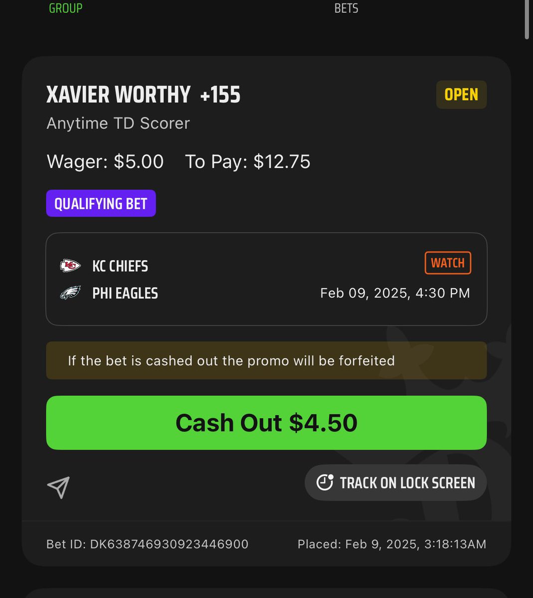 srgroz's tweet photo. @DraftKings @DKSportsbook #LetDKCook https://t.co/aICbu49w3D