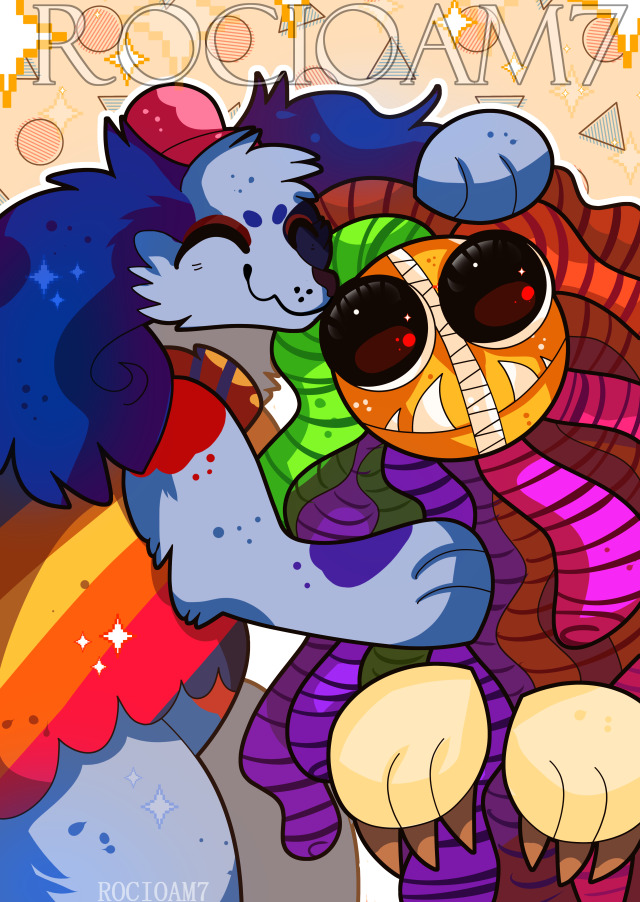 rocioam71's tweet photo. Barnaby B. Beagle &amp; Yarnaby
#poppyplaytimefanart #yarnaby  #fanart #digitalart #fantasy #cute #rocioam7  #Yarnaby #poppyplaytimefanart #poppyplaytime #anthro #barnaby #furry #welcomehome #welcome_home #welcomehomearg https://t.co/zPtyKkP031
