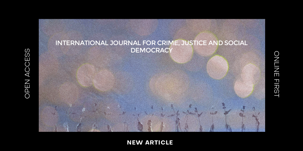 Journal for Crime, Justice & Social Democracy (@crimjustjournal) on Twitter photo 🆕Online First #OpenAccess article ahead of special issue on policing vulnerable people in island contexts – <a href="/stacwil/">Stacey-Ann Wilson</a> the challenges of policing #IPV in Jamaica, a small island developing state #policing
🔗doi.org/10.5204/ijcjsd… 🆕Online First #OpenAccess article ahead of special issue on policing vulnerable people in island contexts – <a href="/stacwil/">Stacey-Ann Wilson</a> the challenges of policing #IPV in Jamaica, a small island developing state #policing
🔗doi.org/10.5204/ijcjsd…