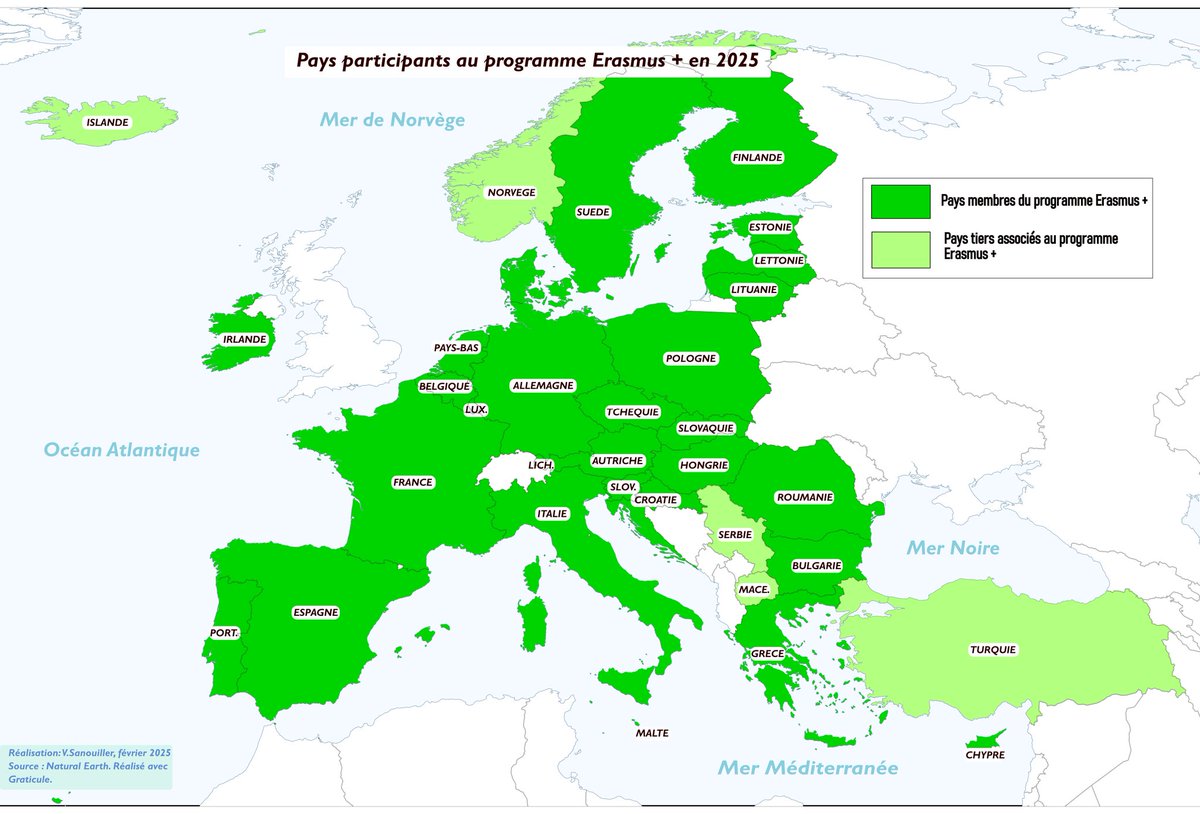 Dernière carte (très simple) du week-end. Direction l'Europe avec le programme Erasmus +.