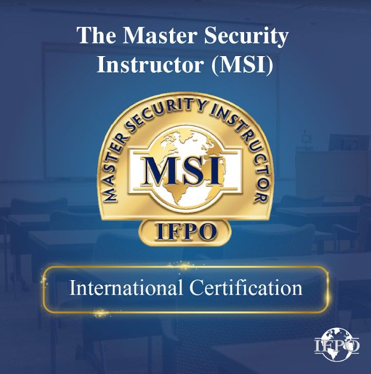 IFPO Master Security Instructor (MSI) Designation is Taking Off! 
More highly qualified applicants are attaining the certification. 
#professors #colleges #instructoors #security #securityteachers #securityconsultants #securityindustry #NSA #ASIS #IACP #ILEETA