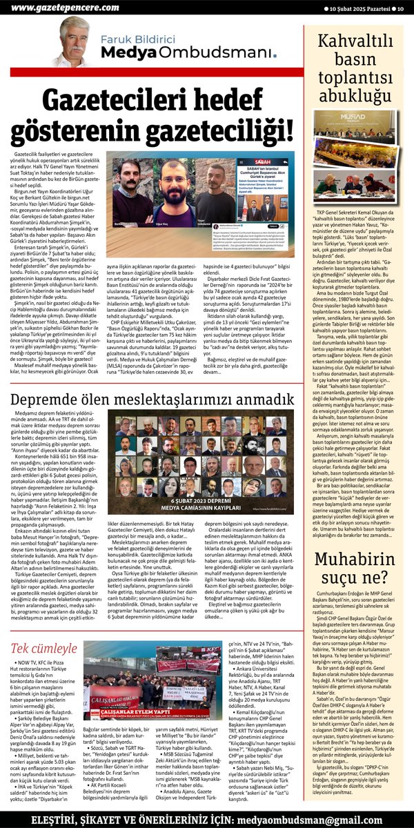 Gazete Pencere (@gazetepencere) on Twitter photo ✒️Gazetecileri hedef gösterenin gazeteciliği!
Faruk Bildirici, Gazete Pencere için yazdı
<a href="/farukbildirici/">Faruk Bildirici</a>
gazetepencere.com/yazarlar/gazet… ✒️Gazetecileri hedef gösterenin gazeteciliği!
Faruk Bildirici, Gazete Pencere için yazdı
<a href="/farukbildirici/">Faruk Bildirici</a>
gazetepencere.com/yazarlar/gazet…
