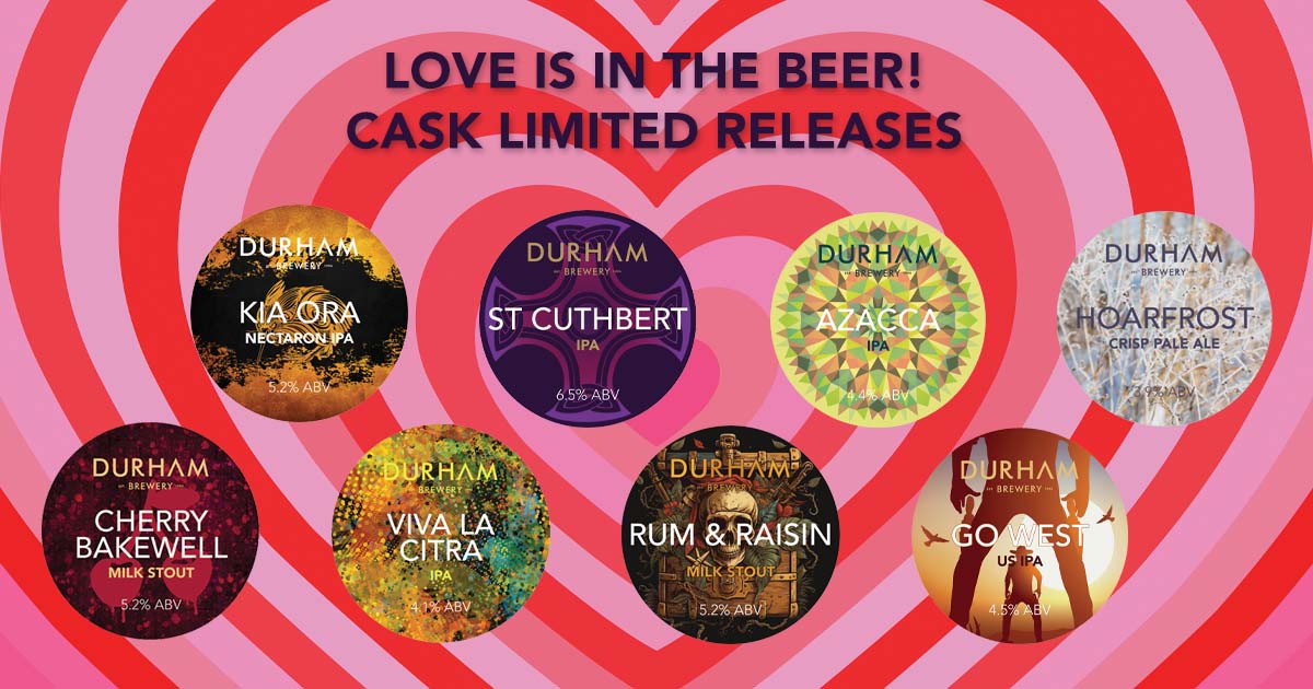 Direct deliveries to trade this week. 
Tues - Durham, Sunderland and Darlington
Weds - Sheffield, Chesterfield
Thurs - North East
Email diane@durhambrewery.co.uk or call 07940772891 to enquire or order.
Tasting notes and more info durhambrewery.com