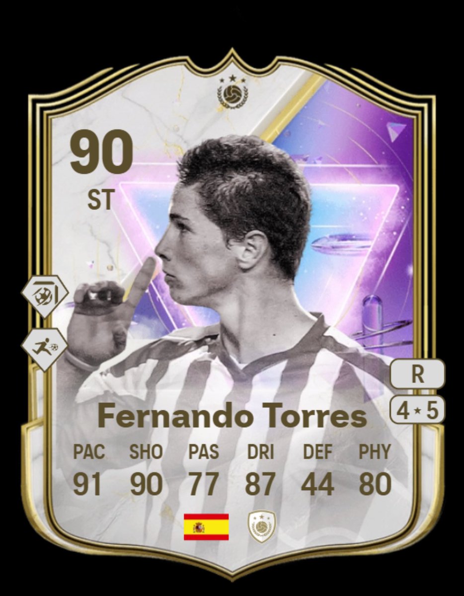 Hoy nos han puesto a este Torres FE en SBC 🚨

PROS ✅ 
- De los mejores Playstyle plus para un delantero
- Buen ritmo y tiro
- Dinámica con aura

CONTRAS ❌
- Muy mal pase
- Efecto mediocre que empeora el tiro de calidad plus
- Precio algo elevado
