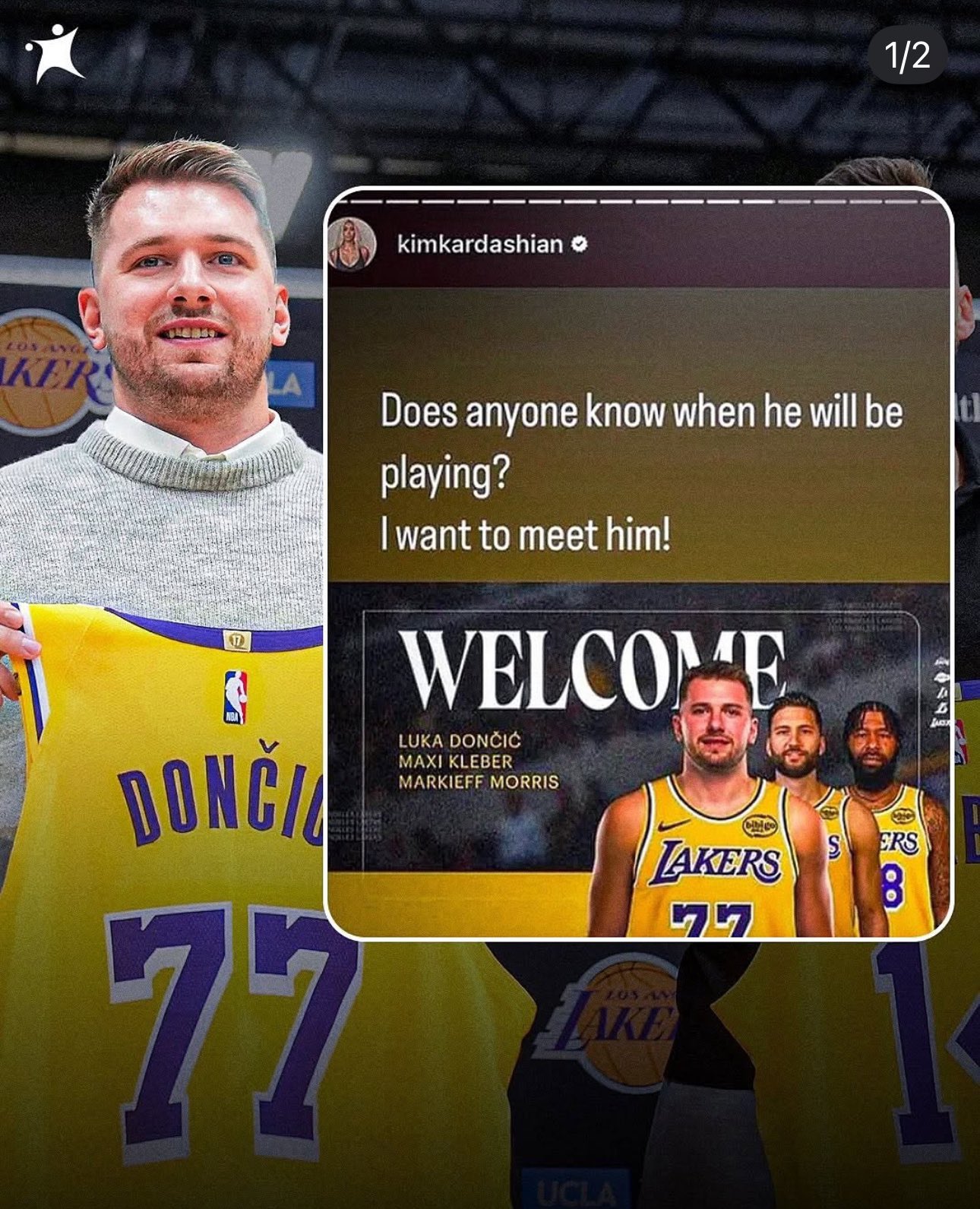 HeroOfTheDay on X: "Kim Kardashian has announced that she would like to meet Luka Doncic. On behalf of literally everyone: No. https://t.co/3yJnoE0P4S" / X