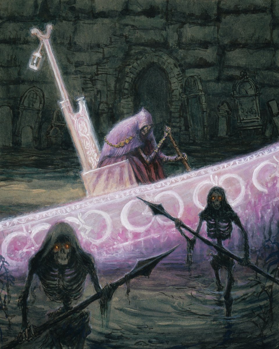 Tibia Mariner, watercolor and gouache on paper.
What other souls boss would make a cool book cover?