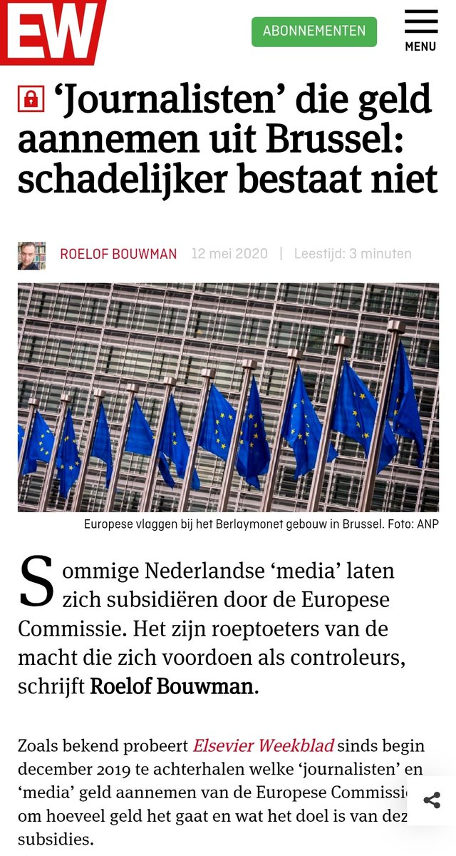 nickynicky78's tweet photo. Een echte #journalist zal nooit geld aannemen van de overheid of Brussel!
Immers... een journalist informeert het publiek over actuele gebeurtenissen, trends en maatschappelijke kwesties waarbij die streeft naar #objectiviteit, #nauwkeurigheid en #integriteit in de verslaggeving. https://t.co/EhWpVTLmlW