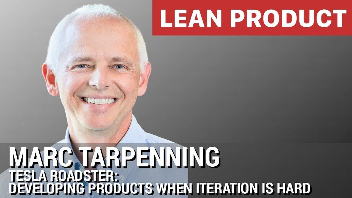 Dan Olsen (@danolsen) on Twitter photo Enjoy this video of <a href="/Tesla/">Tesla</a>'s <a href="/mtarpenning/">Marc Tarpenning</a>'s talk on Developing Products When Iteration is Hard from <a href="/LeanProdMeetup/">Lean Product Meetup</a>: buff.ly/30NTwI9. Be notified of videos from top #prodmgmt #leanstartup speakers by subscribing to my #YouTube channel: buff.ly/2NskTkQ Enjoy this video of <a href="/Tesla/">Tesla</a>'s <a href="/mtarpenning/">Marc Tarpenning</a>'s talk on Developing Products When Iteration is Hard from <a href="/LeanProdMeetup/">Lean Product Meetup</a>: buff.ly/30NTwI9. Be notified of videos from top #prodmgmt #leanstartup speakers by subscribing to my #YouTube channel: buff.ly/2NskTkQ