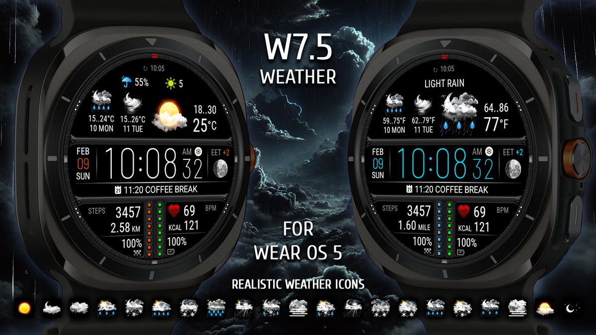 futorum's tweet image. Weather W7.5

WEAR OS 5 Devices
play.google.com/store/apps/det…

#WearOS #WearOS5 #WatchFace #GalaxyWatch #GalaxyWatchUltra #GalaxyWatch7 #GalaxyWatch6 #GalaxyWatch5 #GalaxyWatch4 #PixelWatch3 #PixelWatch2 #PixelWatch #XiaomiWatch #TicWatch #Weather #WatchFaces #ClockFace #DialFace