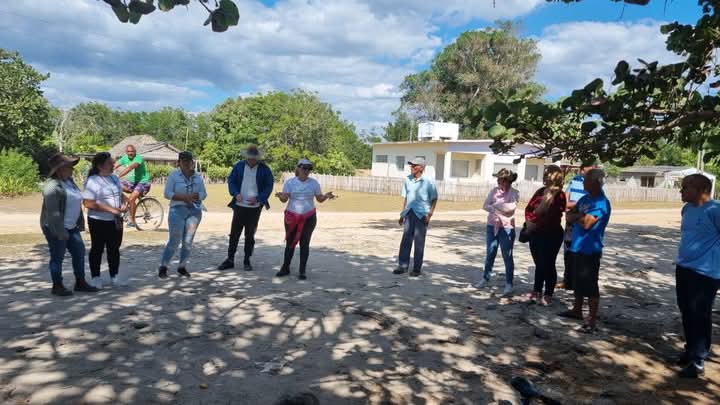 UnissJMarti's tweet photo. Los habitantes de Guasasa, en Ciénaga de Zapata, Matanzas, nos recibieron con entusiasmo.Una representación del Proyecto #FRElocal llegó para realizar una visita socio técnica previa a la instalación de Sistemas Fotovoltaicos Autónomos, asegurando electricidad 24/7 en sus hogares https://t.co/0w52viR819