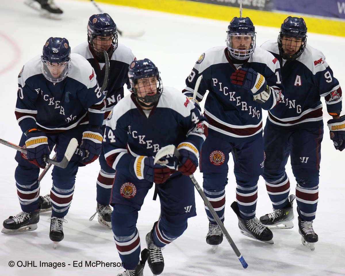 Final in Wellington <a href="/PanthersOJHL/">Pickering Panthers</a> 3 <a href="/OJHLDukes/">Wellington Dukes</a> 2 <a href="/OJHLOfficial/">OJHL</a>