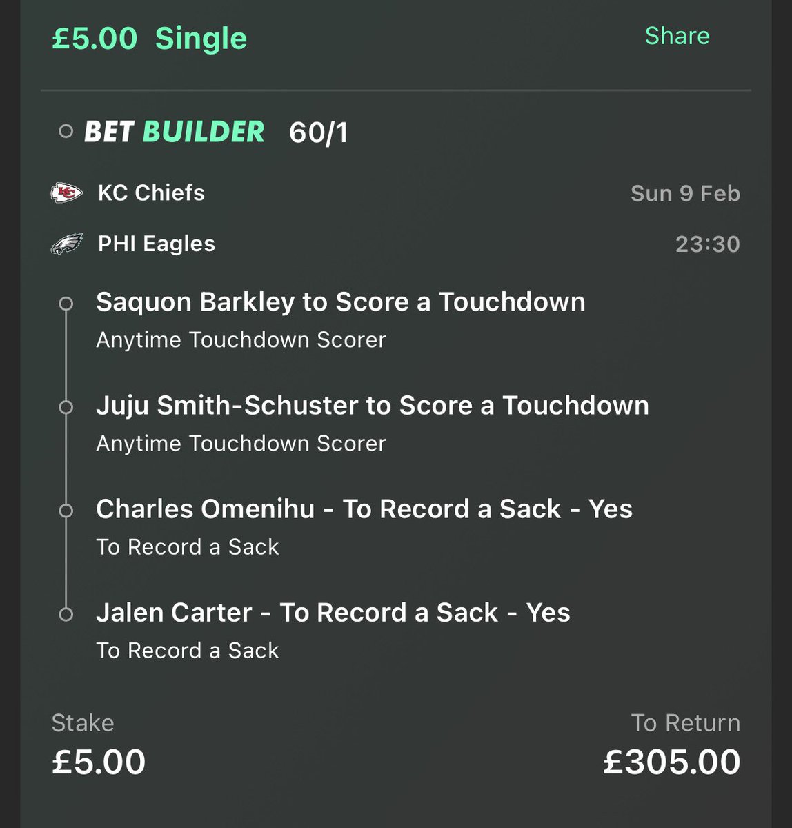 ForNfltips's tweet photo. Extra #SuperBowlLIX bets good luck all #FlyEaglesFly #ChiefsKingdom #NFLTips https://t.co/7ZwvNt98uA