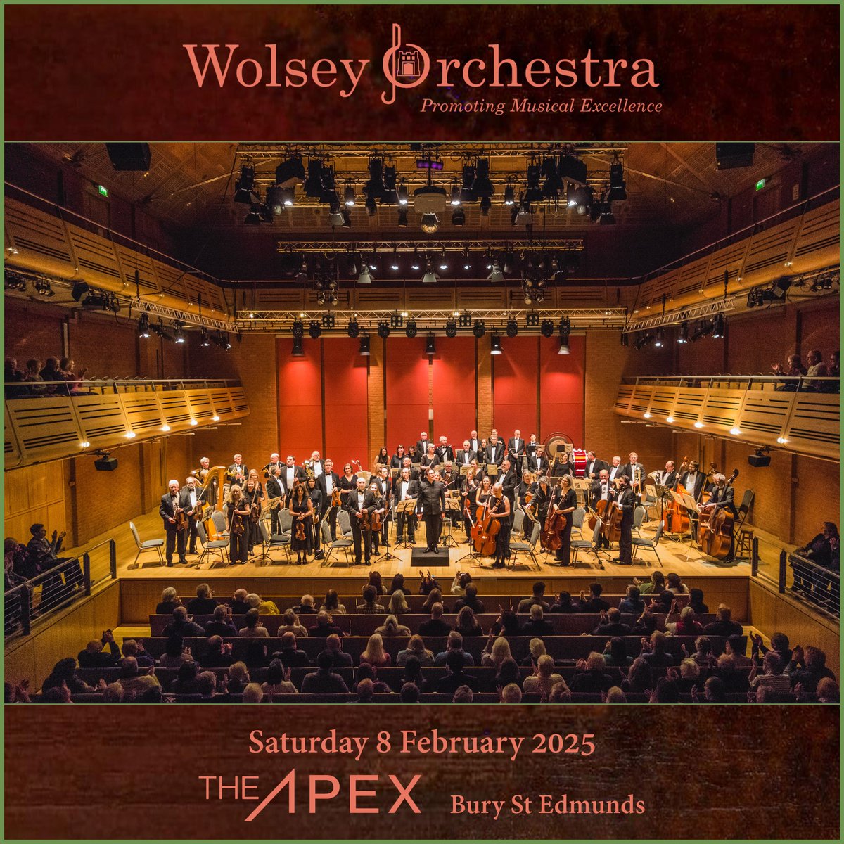 Wolsey Orchestra (@wolseyorch72) on Twitter photo An energetic exciting concert last night with magic moments and dramatic dynamics. Huge thanks to superb conductor, Richard Laing; magnificent audience; brilliant committee; and <a href="/TheApexVenue/">The Apex</a> 🎶👏
Next: Sat 17 May 2025 at <a href="/RHSSuffolk/">Royal Hospital School</a> with <a href="/harry_sever/">Harry Sever</a>
🔗 wolseyorchestra.org An energetic exciting concert last night with magic moments and dramatic dynamics. Huge thanks to superb conductor, Richard Laing; magnificent audience; brilliant committee; and <a href="/TheApexVenue/">The Apex</a> 🎶👏
Next: Sat 17 May 2025 at <a href="/RHSSuffolk/">Royal Hospital School</a> with <a href="/harry_sever/">Harry Sever</a>
🔗 wolseyorchestra.org