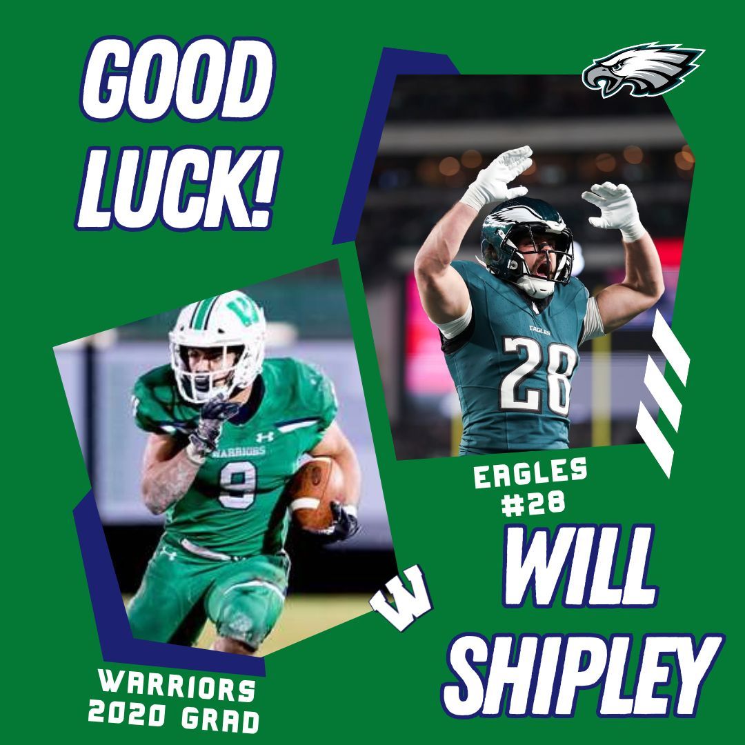 Weddington Athletics (@whswarriors) on Twitter photo Good luck to 2020 alumni Will Shipley as he competes in the Super Bowl tonight! All of Warrior Nation is cheering you on! GO BIRDS!
<a href="/AGHoulihan/">Andrew G. Houlihan</a> <a href="/UCPSNC/">Union County Public Schools</a> <a href="/UCPSNCAthletics/">UCPS NC Athletics</a> <a href="/WeddingtonHSNC/">Weddington High School</a> Good luck to 2020 alumni Will Shipley as he competes in the Super Bowl tonight! All of Warrior Nation is cheering you on! GO BIRDS!
<a href="/AGHoulihan/">Andrew G. Houlihan</a> <a href="/UCPSNC/">Union County Public Schools</a> <a href="/UCPSNCAthletics/">UCPS NC Athletics</a> <a href="/WeddingtonHSNC/">Weddington High School</a>