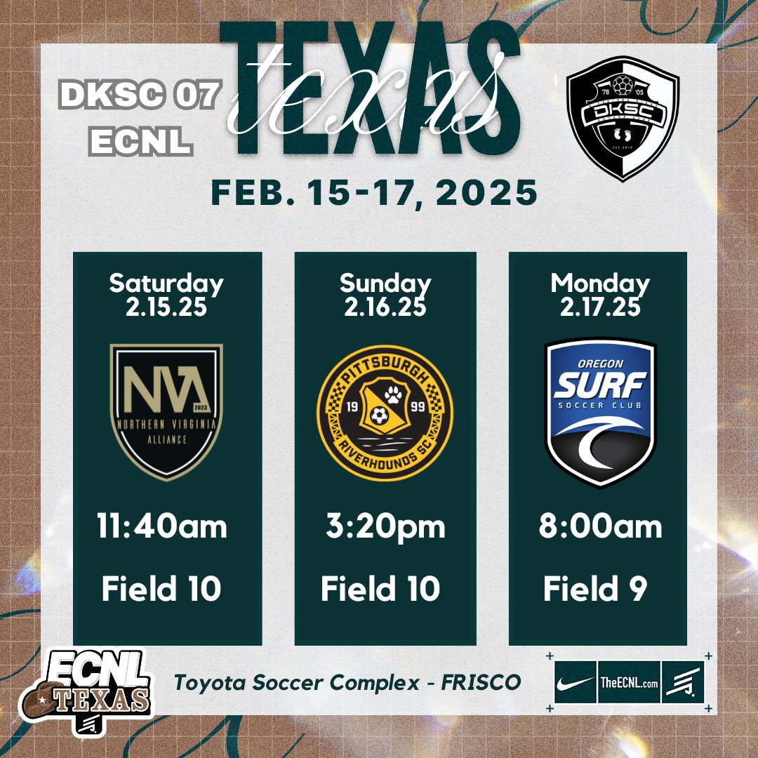 Can't wait to be back together this weekend! We still have several 2025 and 2026 girls that are ready to play at the next level! #dontmissout #onelastride #lastshowcase <a href="/DKSC_official/">D'Feeters Kicks Soccer Club</a>