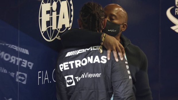 Hamzillton's tweet photo. Lewis cemented his GOAT status when he had the sport change multiple*** rules during the race to stop him from winning. So don’t bs me with the if he wins the 8th in Ferrari at 40 he’ll be the GOAT he already is in a league of his own https://t.co/zRQnMJi82j