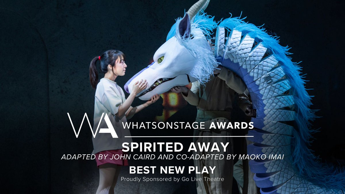 The WhatsOnStage Award for Best New Play goes to Spirited Away (<a href="/SpiritedLDN/">Spirited Away LONDON</a>)!

Follow along and see the #WOSAwards winners: whatsonstage.com/news/25th-annu…