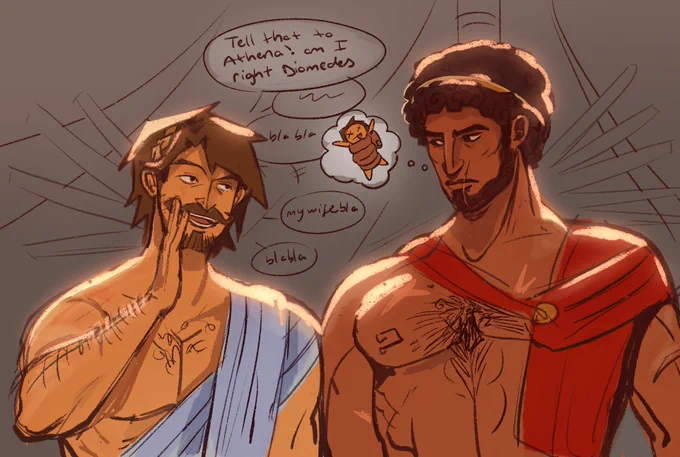 This is how I imagine odysseus and diomedes were in the early years of the war 
