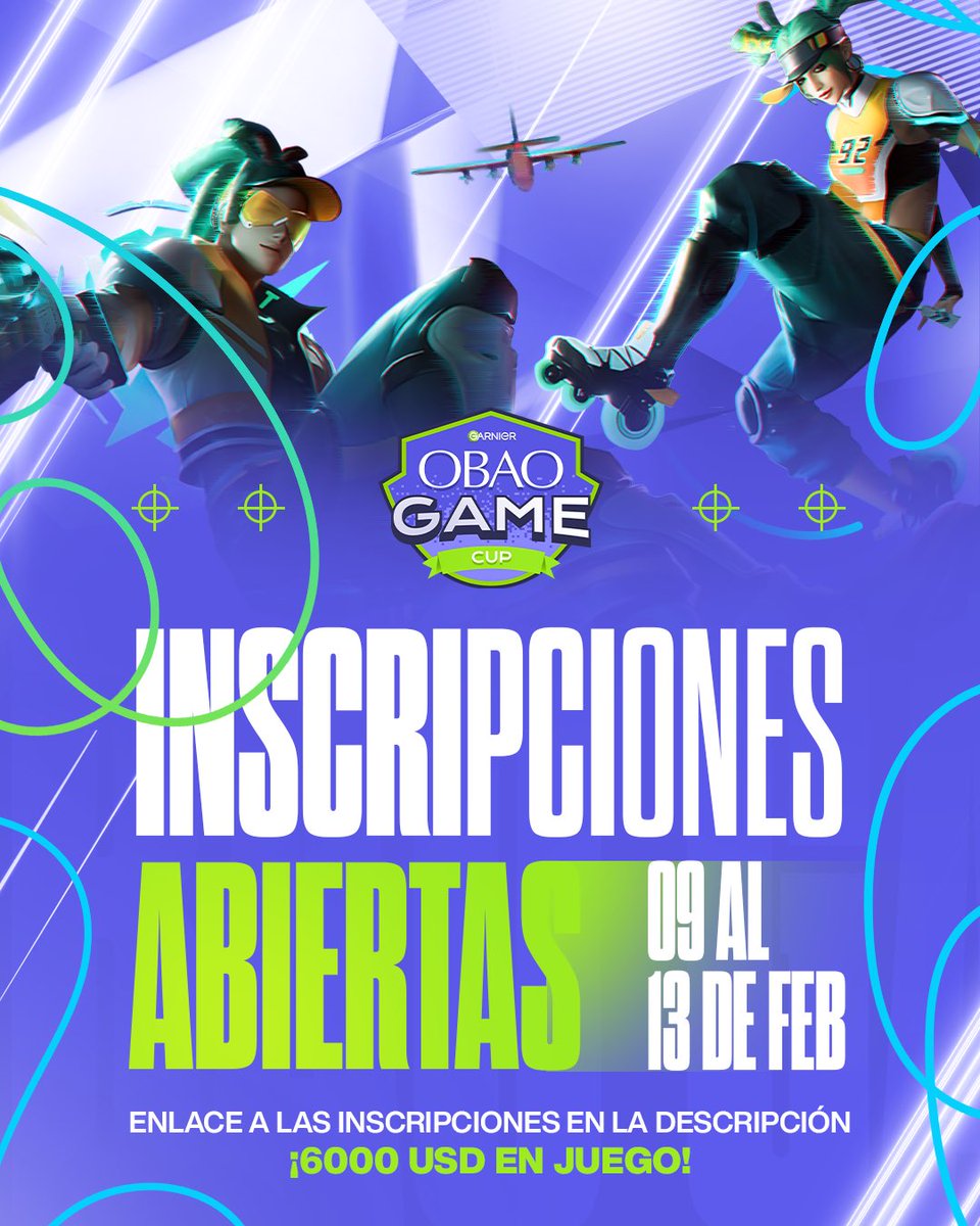 🚨 ¡Las inscripciones para el La Obao Game Cup 2025 ya están abiertas oficialmente! 🚨

¿Quieres ser parte de este emocionante torneo? ¡Regístrate ya en el formulario que encontrarás en nuestra descripción de perfil! 

🗓️ Los resultados se anunciarán el 14 y 15 de febrero. 📲🔥