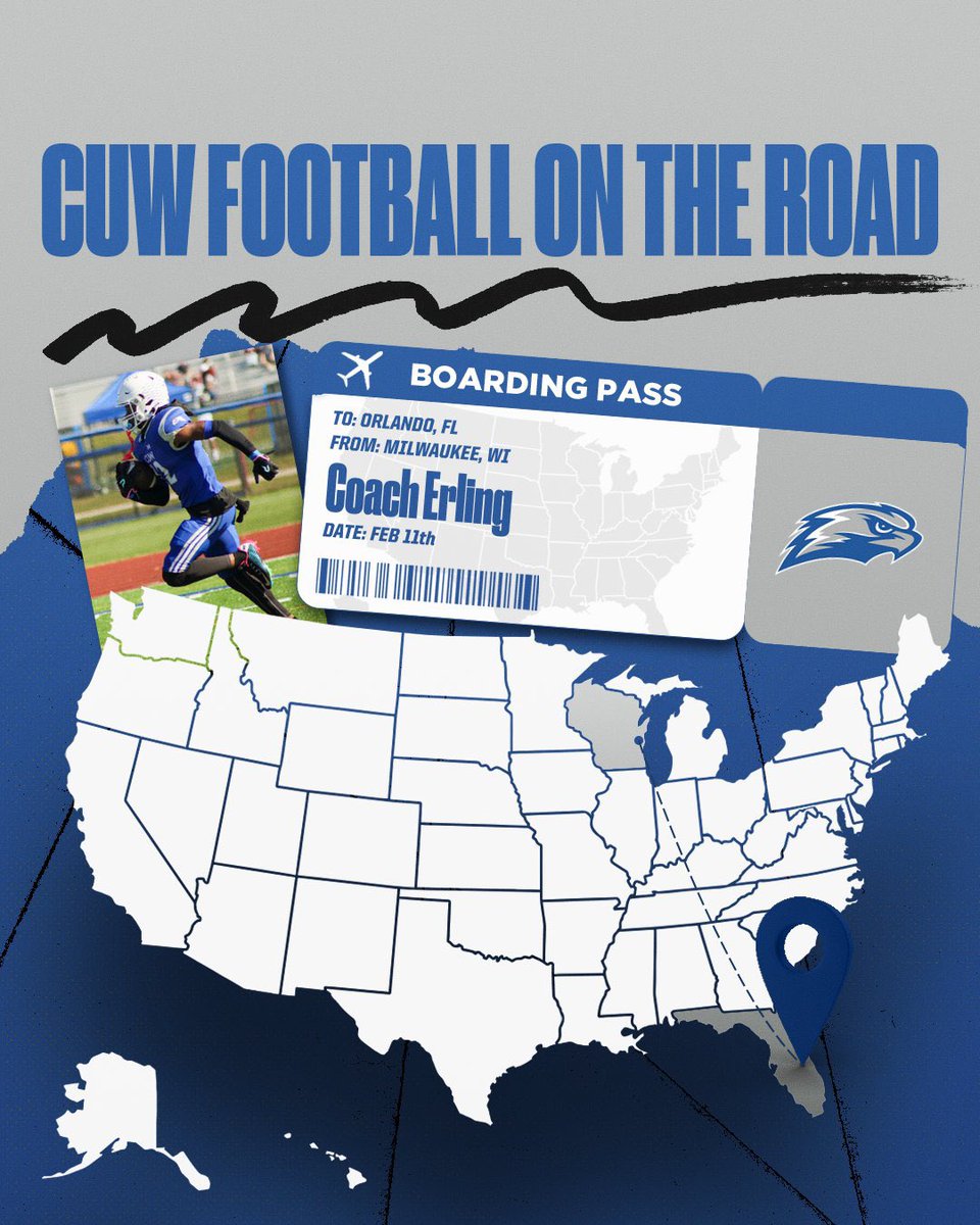 Nicholas Erling (@coachnerling51) on Twitter photo Made it to the sunshine state with <a href="/TSimpKing/">Tristan Simpson-King</a> 1st stop Orlando, FL! Excited to meet some future Falcons! #CUWFootball Made it to the sunshine state with <a href="/TSimpKing/">Tristan Simpson-King</a> 1st stop Orlando, FL! Excited to meet some future Falcons! #CUWFootball