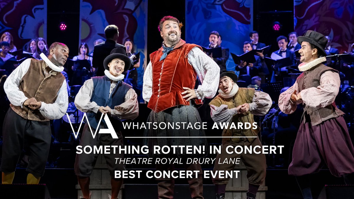 The WhatsOnStage Award for Best Concert Event goes to Something Rotten! - in Concert!

Follow along and see the #WOSAwards winners: whatsonstage.com/news/25th-annu…