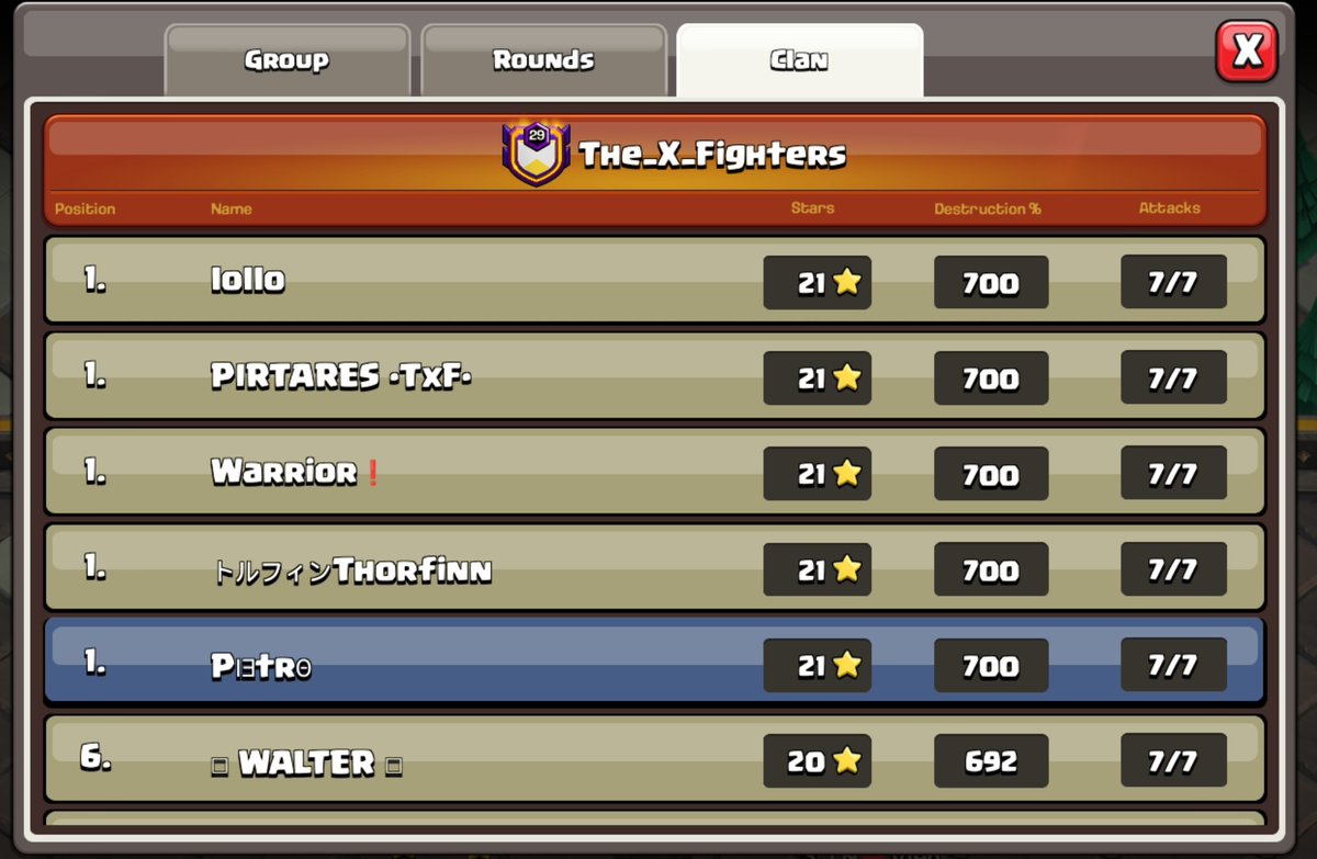 February Champ1 CWL 
21⭐️ with smash titans🤩