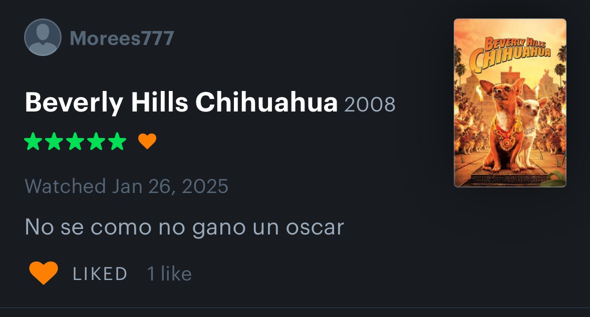 mi hermanito se hizo un letterboxd si tal cual