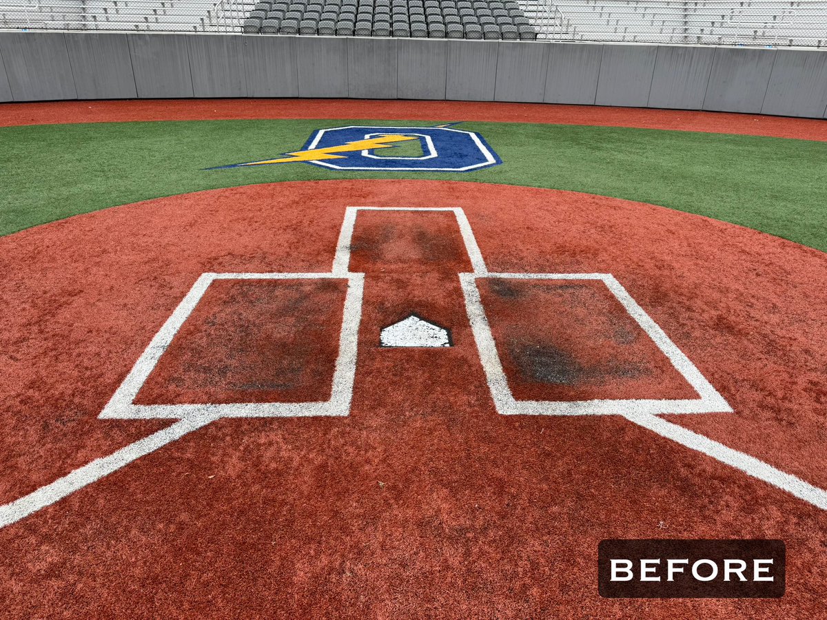 Home plate is set, and the batter’s boxes are refreshed! ⚾️🔧 Fixed a sinking plate and rotated the boxes to keep Oxford Chargers Baseball playing on top-tier turf all season long. A well-maintained field is a game-changer! 🔥 #SportsTurfRepair <a href="/CadeHoggard/">Cade Hoggard</a>