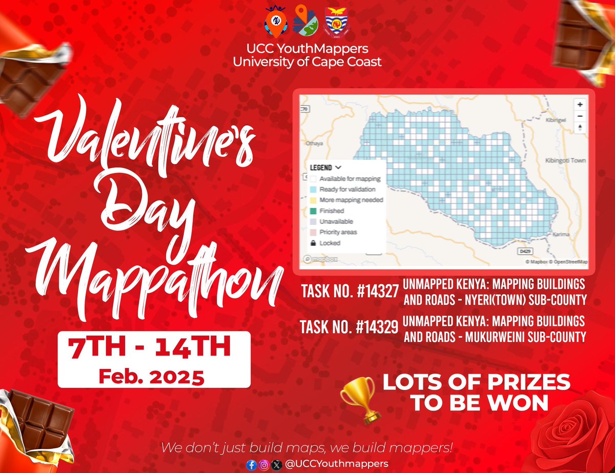 _Hijab_Girl1's tweet image. Day 9 of 28 days Mapping Challenge 
Today I jumped on a Valentine&apos;s Day Mapathon task.
@OSMGhana
#28DaysMapping Challenge #OSM #MapWithLove #MapChallenge #28for28 #OSMGhana