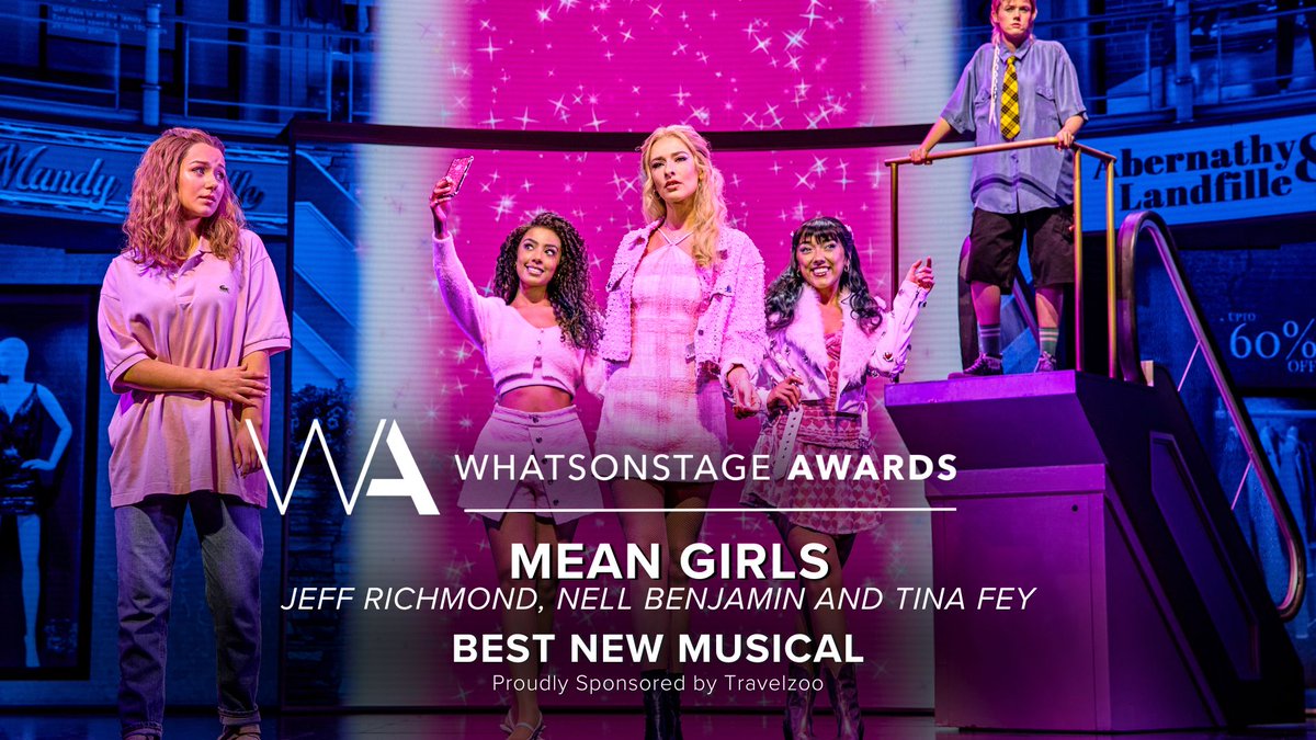WhatsOnStage (@whatsonstage) on Twitter photo The WhatsOnStage Award for Best New Musical goes to Mean Girls (<a href="/MeanGirlsStage/">Mean Girls Musical</a>)!
Follow along and see the #WOSAwards winners: whatsonstage.com/news/25th-annu… The WhatsOnStage Award for Best New Musical goes to Mean Girls (<a href="/MeanGirlsStage/">Mean Girls Musical</a>)!
Follow along and see the #WOSAwards winners: whatsonstage.com/news/25th-annu…