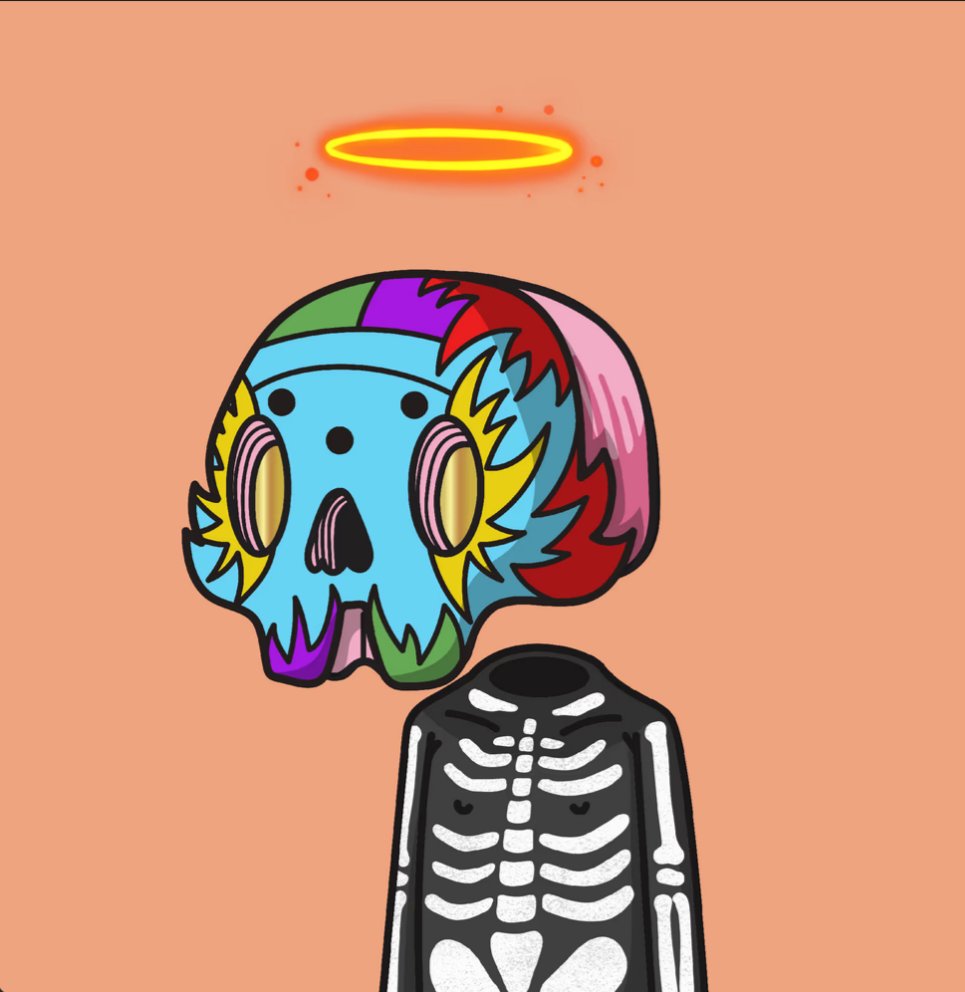 <a href="/OKBoomerDN/">OKBoomer DN 🇳🇿</a> <a href="/los_muertosNFT/">Los Muertos</a> Made me need to snag one, too!! Just added this one to my #nft collection ❤️🎉 I guess I have to look for one with a party suit next 😜😜