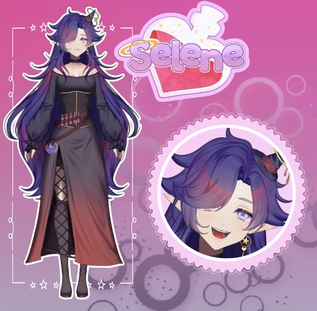 Selene Semira🦇🩸 VAMPIRE WITCH VTUBER 🏳️⚧️ (@selenesemiravt) on Twitter photo Introducing my 3.0 Model!!!
Hi im Selene Semira, Or Selene~, Im your chaotic Vampire Witch~!
Thank you to <a href="/clown_otic/">Ash 🤡🦇🩷 || Clown Vtuber !</a> for the outfit design and <a href="/tanjo_v/">VTanjo || Vtuber Artist ♡</a> for the art and rigging of my model~ and <a href="/candiivulpix/">candii ⋆。˚♡</a> for the logo~!
Art Tag: #SelArt
Oshi Mark:🦇🩸 Introducing my 3.0 Model!!!
Hi im Selene Semira, Or Selene~, Im your chaotic Vampire Witch~!
Thank you to <a href="/clown_otic/">Ash 🤡🦇🩷 || Clown Vtuber !</a> for the outfit design and <a href="/tanjo_v/">VTanjo || Vtuber Artist ♡</a> for the art and rigging of my model~ and <a href="/candiivulpix/">candii ⋆。˚♡</a> for the logo~!
Art Tag: #SelArt
Oshi Mark:🦇🩸