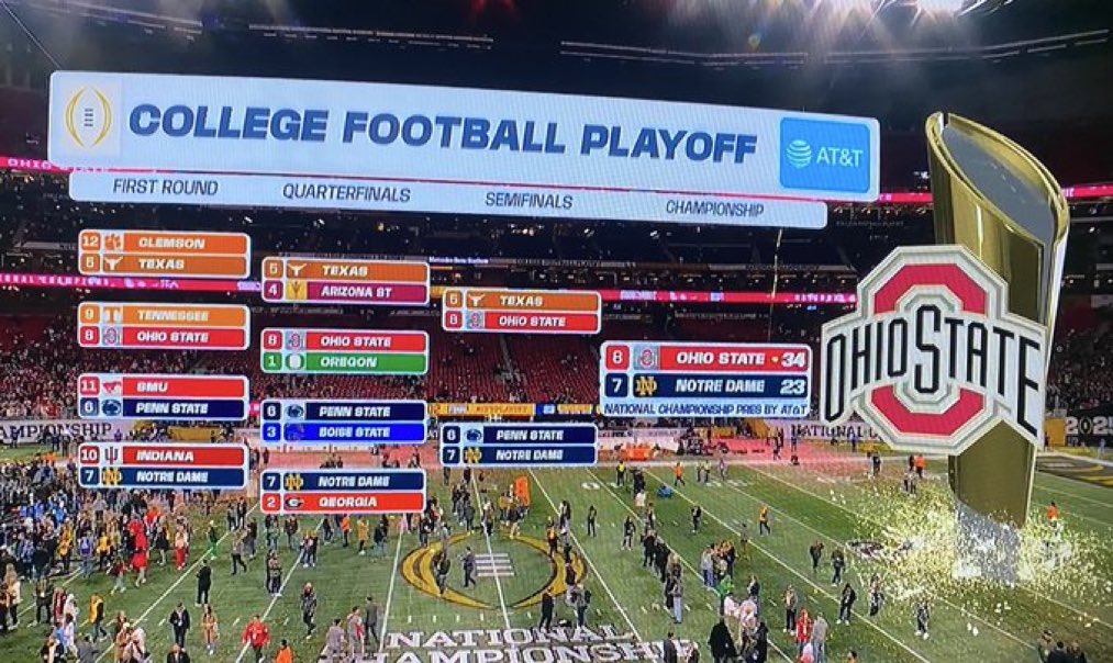 OSUViDs's tweet photo. Don’t let the Super Bowl Distract you from the fact that Ohio State ran an Absolute Gauntlet to Natty Greatness!! #GoBucks https://t.co/1nWmHmRDux