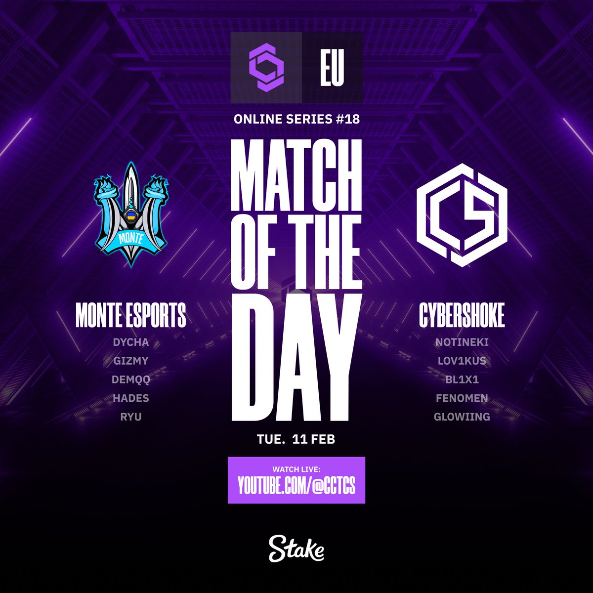 Champion of Champions Tour CS2 (@cct_cs) on Twitter photo Y'all again?? pt.2
โ๏ธ <a href="/Monte_Esports/">MONTE ESPORTS ๐บ๐ฆ</a> vs <a href="/team_cybershoke/">CYBERSHOKE Esports</a>
๐๏ธ 11 February 2025, 10:00 CET - youtube.com/@cctcs
๐๏ธ <a href="/Nexuwus/">Nexus ใ</a> & <a href="/oversiard/">Teo Siard</a> Y'all again?? pt.2
โ๏ธ <a href="/Monte_Esports/">MONTE ESPORTS ๐บ๐ฆ</a> vs <a href="/team_cybershoke/">CYBERSHOKE Esports</a>
๐๏ธ 11 February 2025, 10:00 CET - youtube.com/@cctcs
๐๏ธ <a href="/Nexuwus/">Nexus ใ</a> & <a href="/oversiard/">Teo Siard</a>