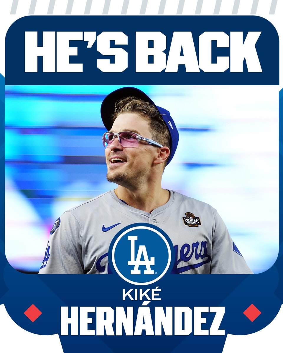 MLB (@mlb) on Twitter photo Dodgers, UTIL Kiké Hernández reportedly agree to deal, per multiple reports including MLB Network insider <a href="/JonHeyman/">Jon Heyman</a>. Dodgers, UTIL Kiké Hernández reportedly agree to deal, per multiple reports including MLB Network insider <a href="/JonHeyman/">Jon Heyman</a>.