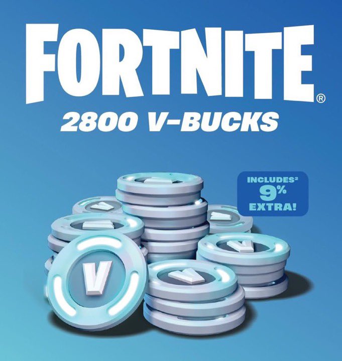 Fortnite 2800 V-bucks giveaway 🎁

To Enter:
• LIKE &amp; RETWEET ♻️
• FOLLOW <a href="/gozamaps/">goza</a> ❤️
• WHAT SHOULD I GIVEAWAY NEXT🤩
• USE CODE: zynng (double your chances) 🍀