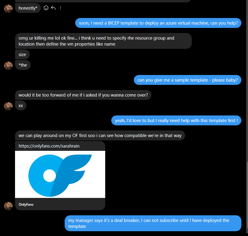 AndyInv's tweet photo. @OnlyFans Found a way to save a fortune on my company's AI bills - thanks @onlyfans !! https://t.co/eJrheUjryF