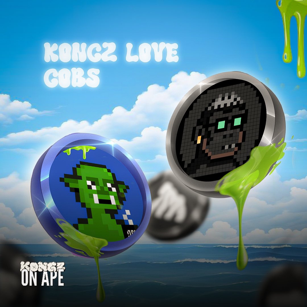 Kongz on Ape (@kongz_onape) on Twitter photo We were gobbing and roaming about and found GOBS!!!
Kongz love <a href="/GobsOnApe/">Gobs On Ape</a>
Who’s next????
Kongz are about to take over the street of <a href="/apecoin/">ApeCoin</a>.
Supply: 1,111
Get your spot🚀
Giveaway of 5GTD spots.
-Follow <a href="/Kongz_onApe/">Kongz on Ape</a>
-Like,RT
-Tag 2 Frens
-EVM wallet
⏰24hrs We were gobbing and roaming about and found GOBS!!!
Kongz love <a href="/GobsOnApe/">Gobs On Ape</a>
Who’s next????
Kongz are about to take over the street of <a href="/apecoin/">ApeCoin</a>.
Supply: 1,111
Get your spot🚀
Giveaway of 5GTD spots.
-Follow <a href="/Kongz_onApe/">Kongz on Ape</a>
-Like,RT
-Tag 2 Frens
-EVM wallet
⏰24hrs