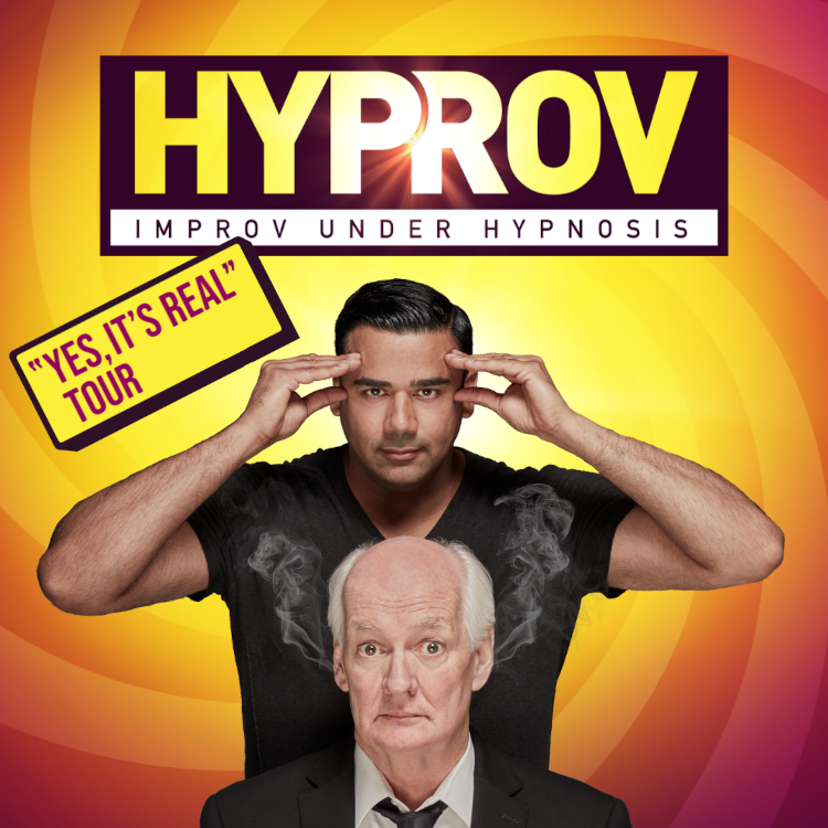 HYPROV - Improv under Hypnosis
You never know what will happen next in this unpredictable #hypnosis, #improv comedy show! Starring Asad Mecci and Colin Mochrie.
<a href="/Hyprov/">HYPROV</a> <a href="/mtelusmontreal/">MTELUS</a> <a href="/evenko/">evenko</a> <a href="/hypnohype/">Asad Mecci</a> <a href="/colinmochrie/">Colin Mochrie</a> #Montreal #comedy
themontrealeronline.com/sgsx