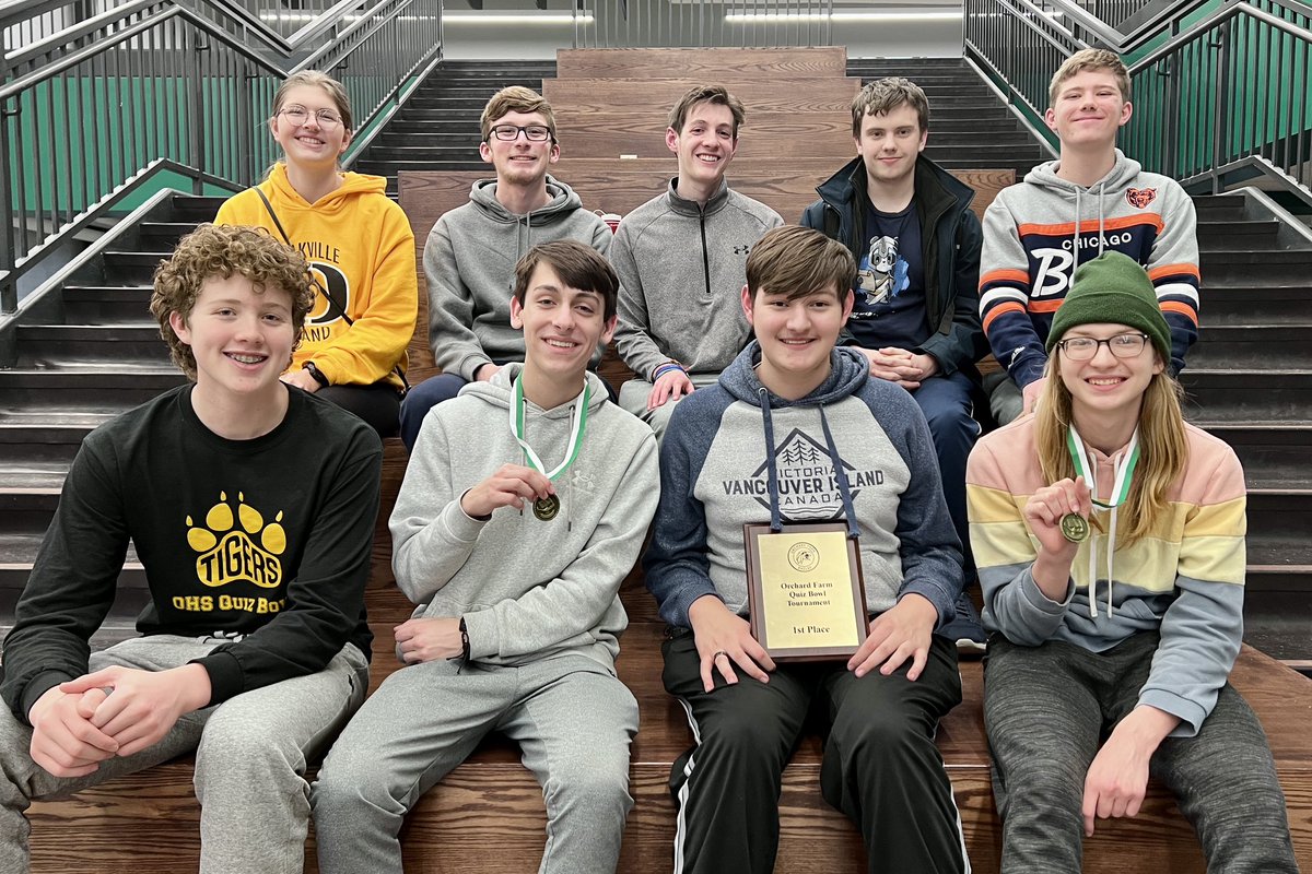 Congratulations to the Oakville Quiz Bowl team on their victory at the Eagle Invitational at Orchard Farm on Saturday. Jordan and Scott also medaled individually. Great job all! <a href="/OHS_Tigers/">Oakville High School</a> <a href="/MehlvilleSD/">Mehlville School District</a>