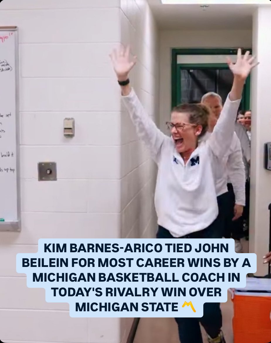 Big Ten Women's Basketball (@b1gwbball) on Twitter photo Kim Barnes-Arico is on her way to making history at <a href="/umichwbball/">Michigan Women’s Basketball</a> 🤩
#B1GWBBall x #B1GStats Kim Barnes-Arico is on her way to making history at <a href="/umichwbball/">Michigan Women’s Basketball</a> 🤩
#B1GWBBall x #B1GStats