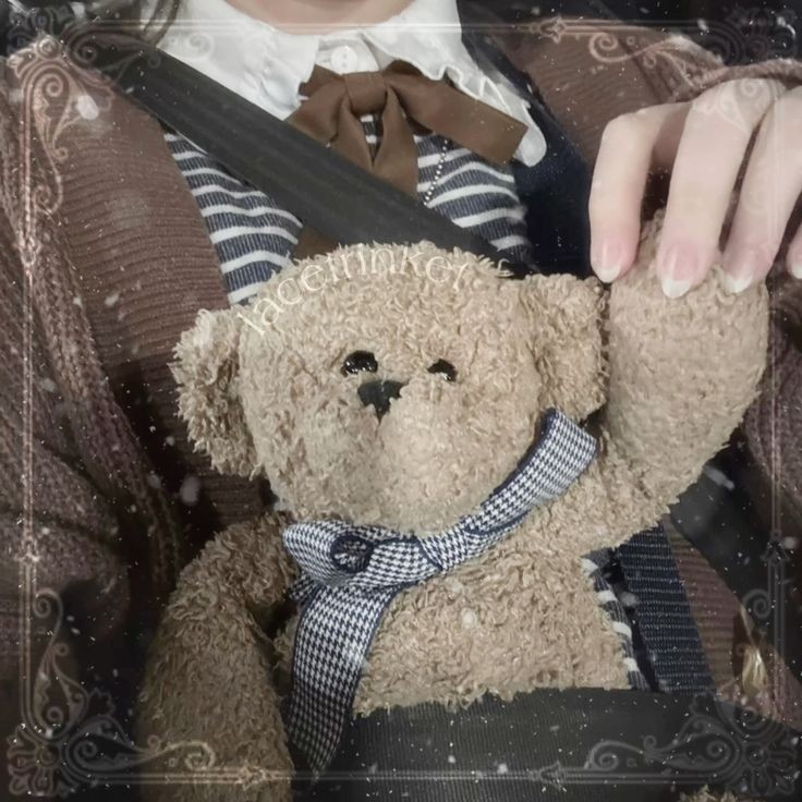 Strapping my tiny in their seat, making sure to get their stuffie too, "There we go, honey bear, now your stuffies all safe and straped in with you"