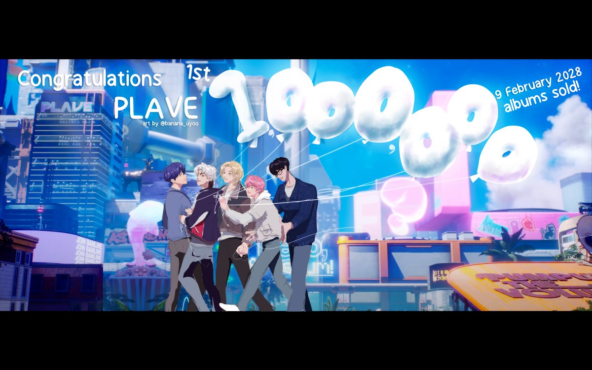 CONGRATULATIONS PLAVE for your 1st MILLION
T A T )/ 
<a href="/plave_official/">PLAVE(플레이브) OFFICIAL</a> 
#PLAVE #Dash_PLAVE #Dash_Caligo_Pt1
#PLAVE_GOT_A_MILLION